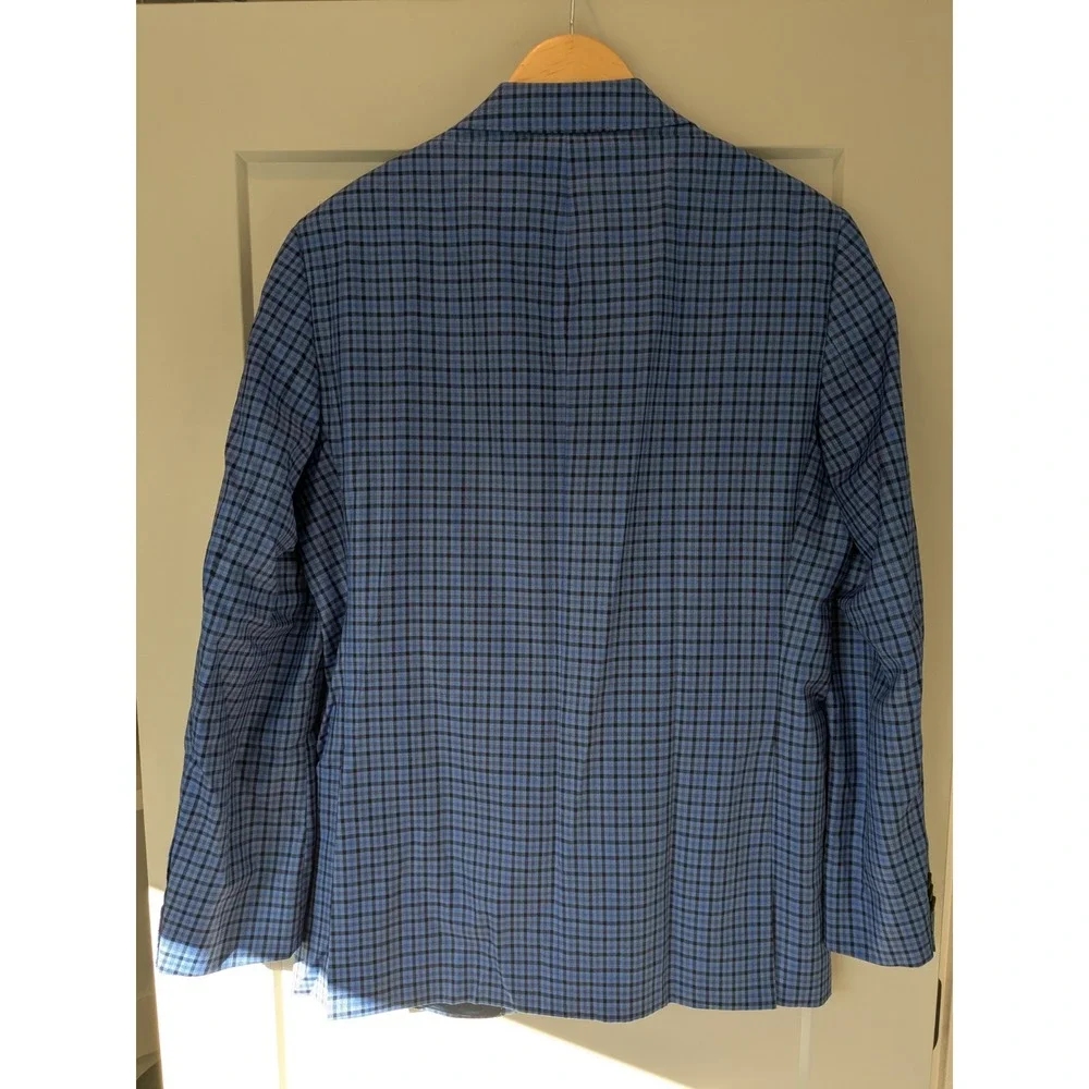 NWT Jack‎ Victor 1913 Luxury Collection Blue Plaid Blazer 40R Made in Canada
